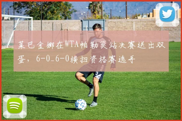 莱巴金娜在WTA帕勒莫站决赛送出双蛋,6-0_6-0横扫资格赛选手